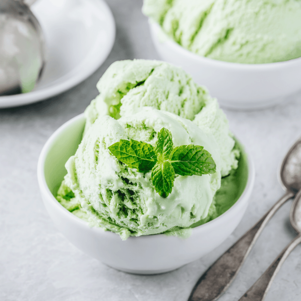 Keto Mint Chip Ice Cream Castle in the Mountains