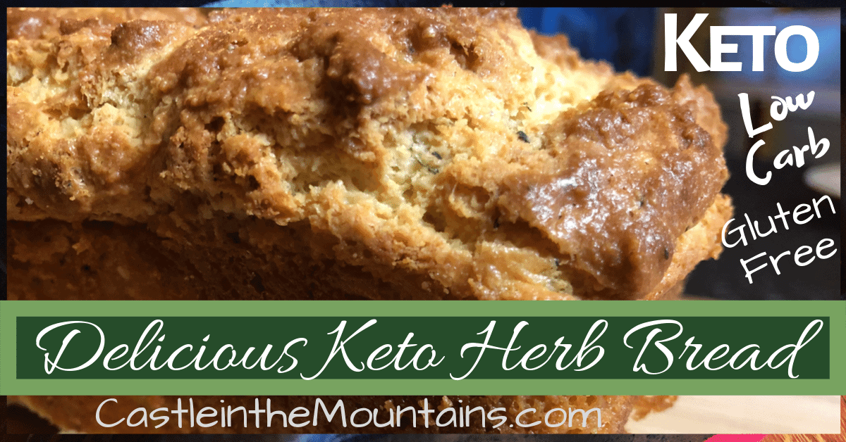 Keto Herb Bread Castle in the Mountains