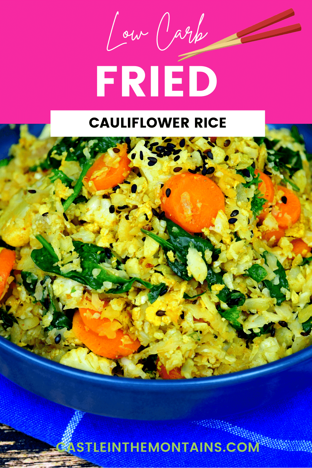 Keto Fried Rice Castle in the Mountains