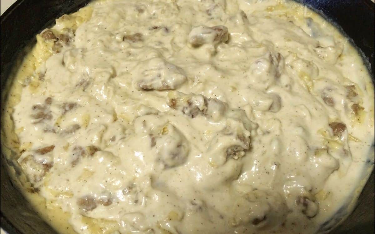 Keto Biscuits and Gravy Castle in the Mountains