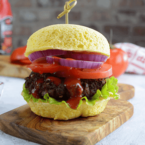 Famously Easy Keto Two Minute Burger Bun