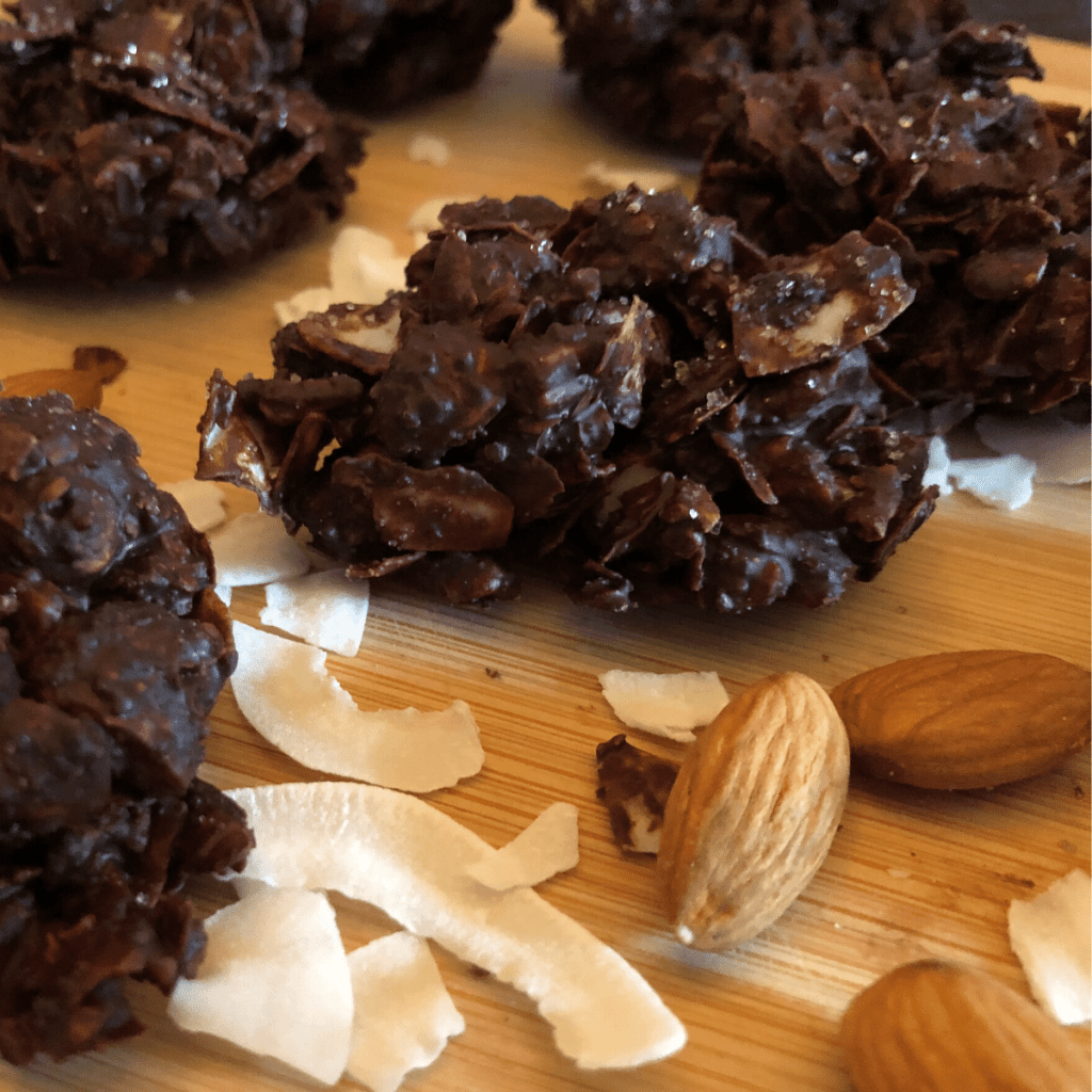 Keto Chocolate Almond Clusters Castle in the Mountains