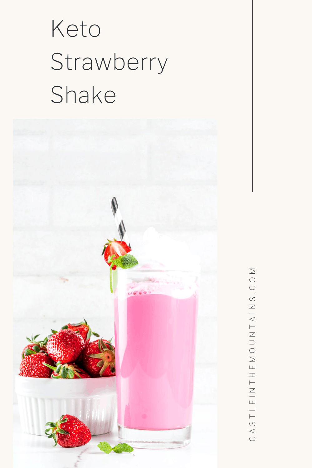 The Best Keto Strawberry Milkshake Icy 5 Minute Recipe