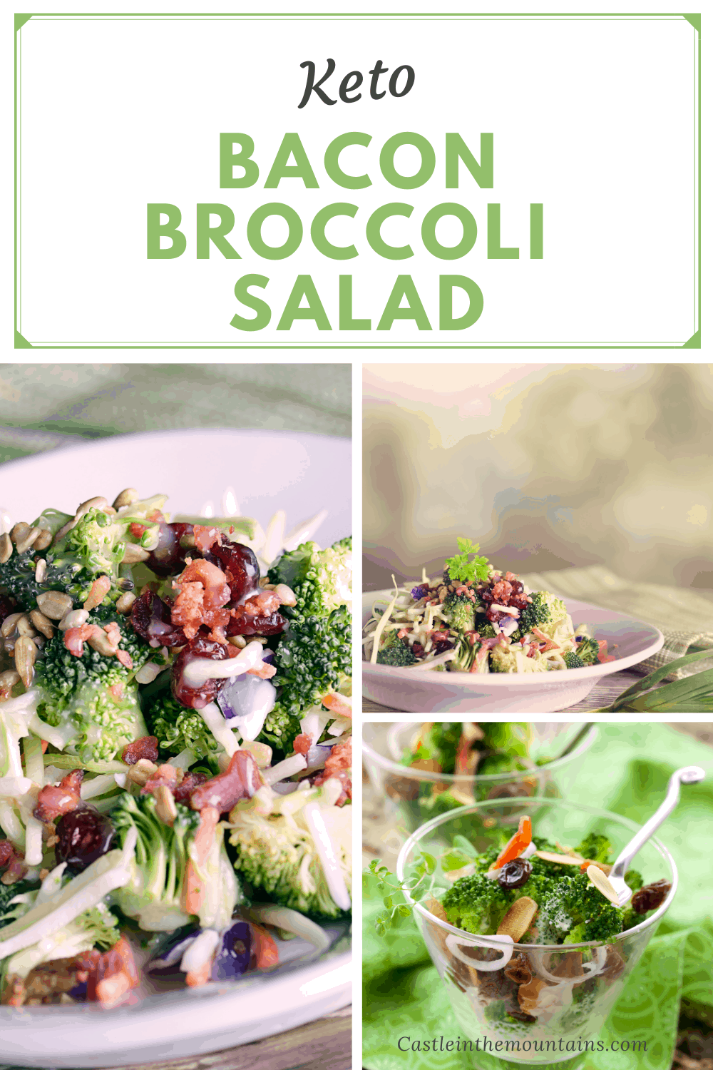 Easy Keto Bacon Broccoli Salad Castle in the Mountains