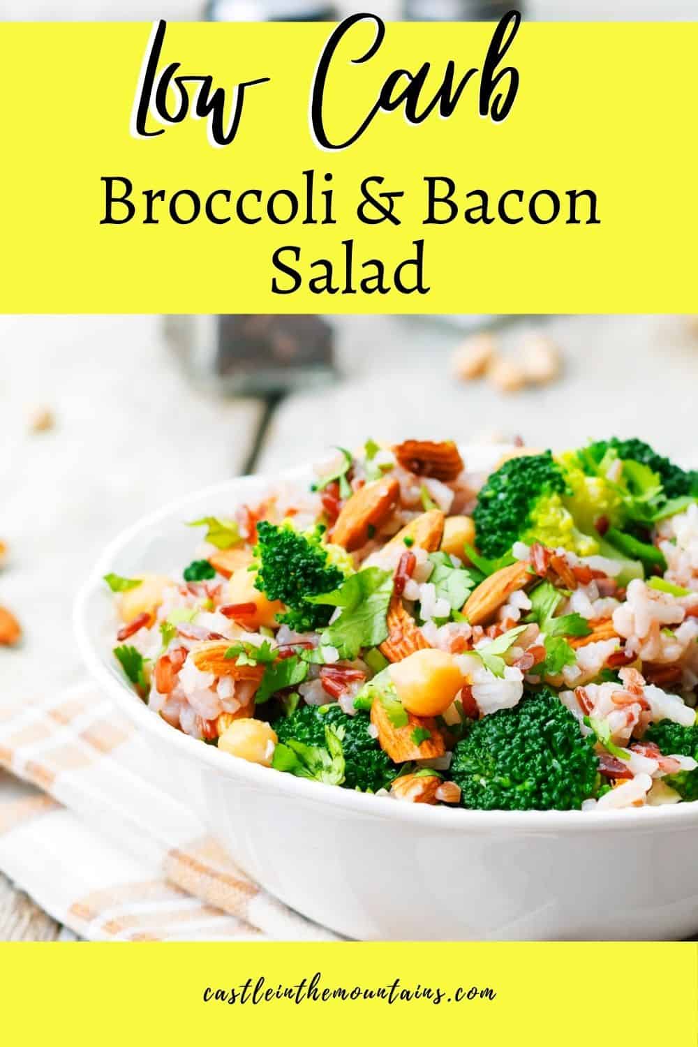 Easy Keto Bacon Broccoli Salad Castle in the Mountains