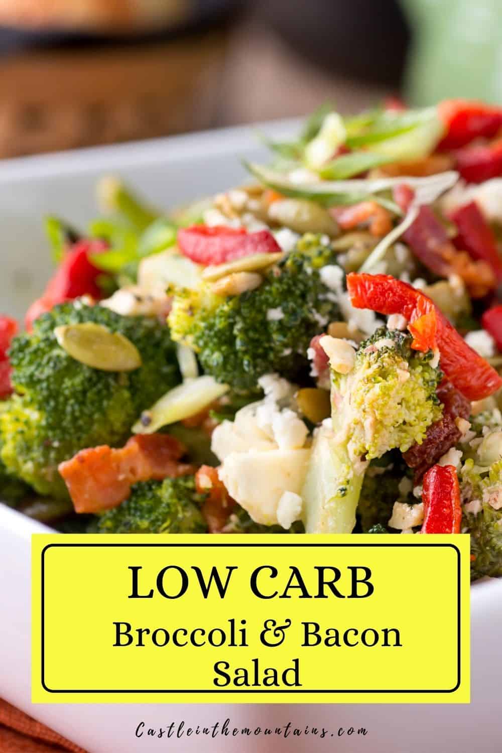 Easy Keto Bacon Broccoli Salad Castle in the Mountains