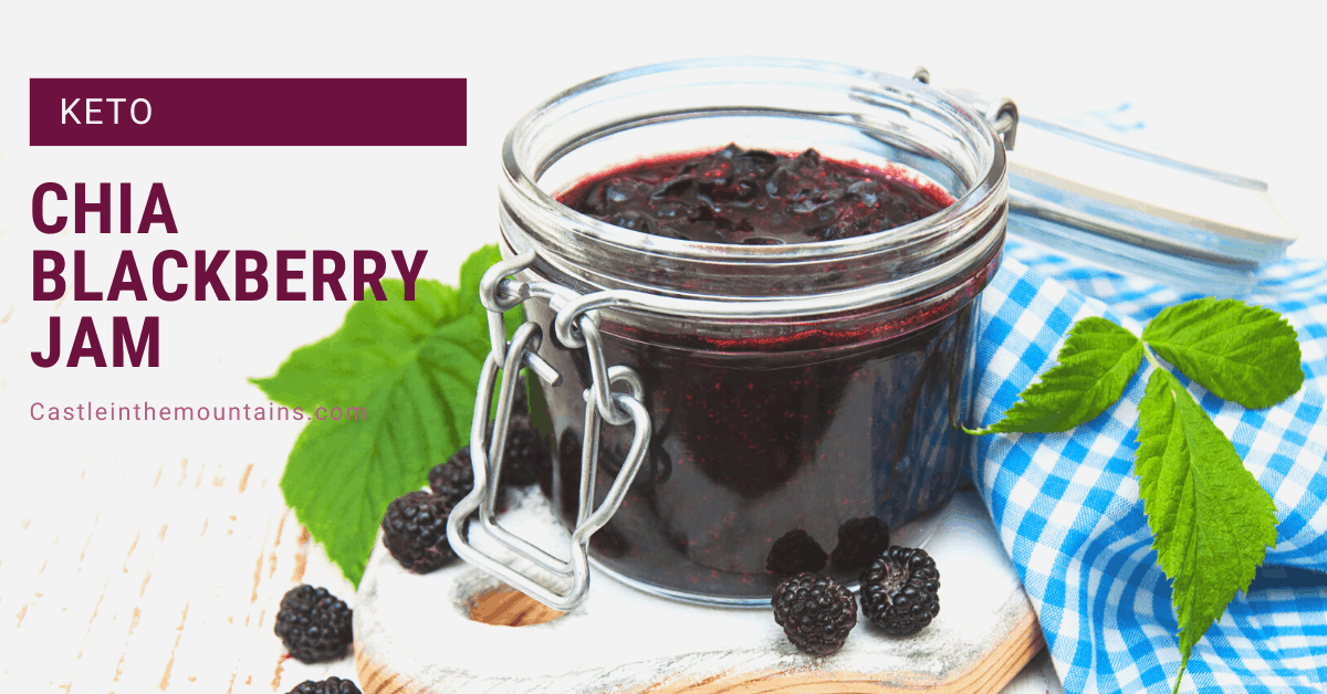 Keto Chia Blackberry Jam Castle in the Mountains