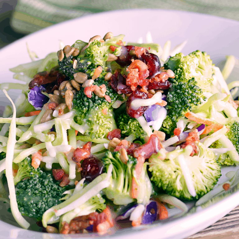 Easy Keto Bacon Broccoli Salad Castle in the Mountains