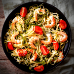 Shrimp and zoodles