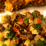 Low carb veggie holiday stuffing fi