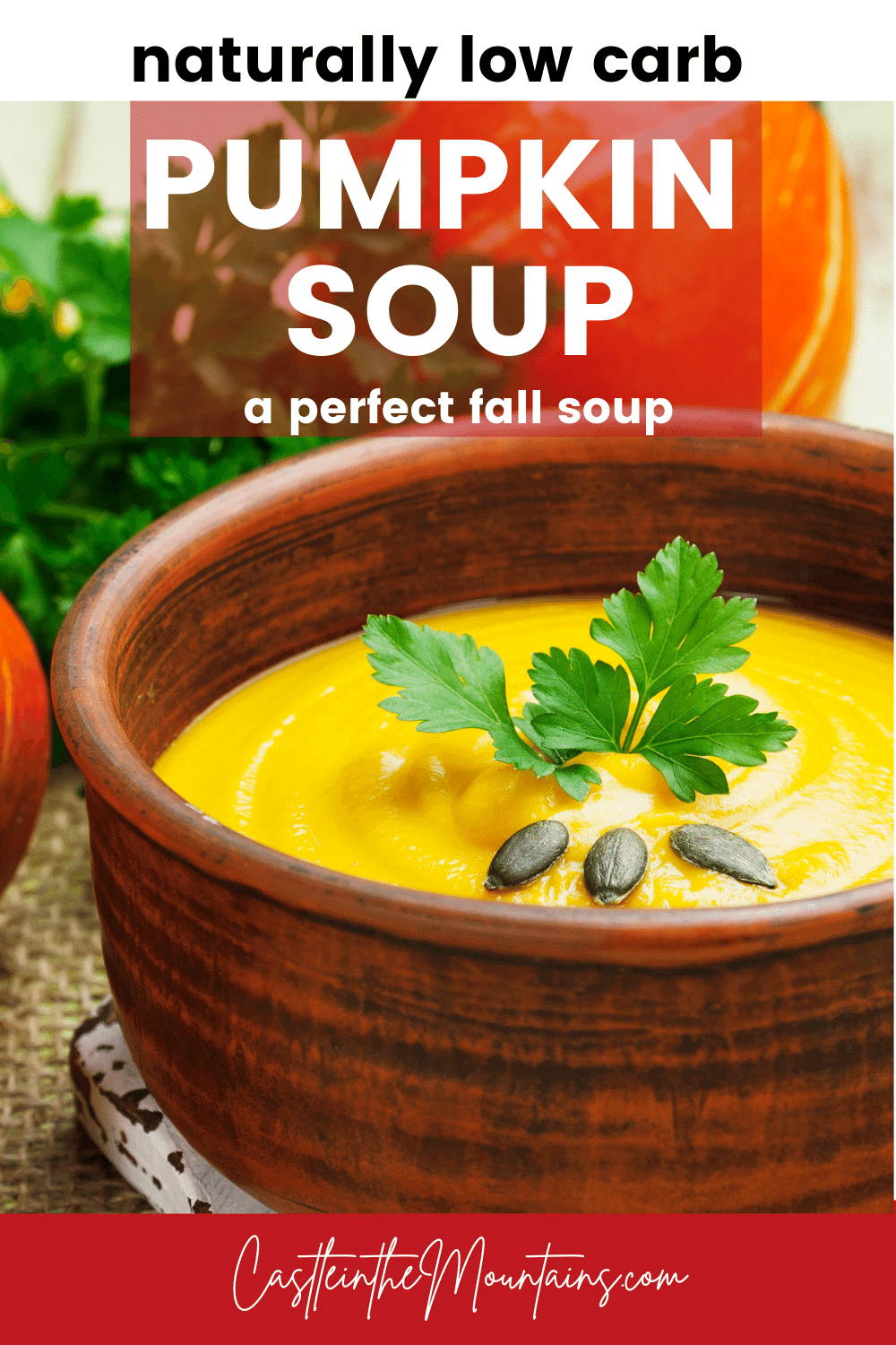 Savory Pumpkin Soup Castle in the Mountains