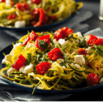 Low Carb Zucchini Chevre and roasted tomatoes fi