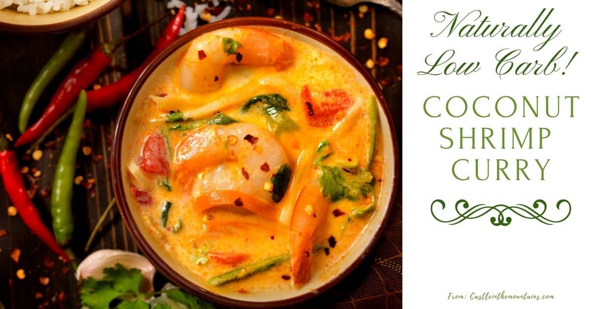 Thai Coconut Shrimp Curry - Keto Coconut Curry | Castle in the Mountains