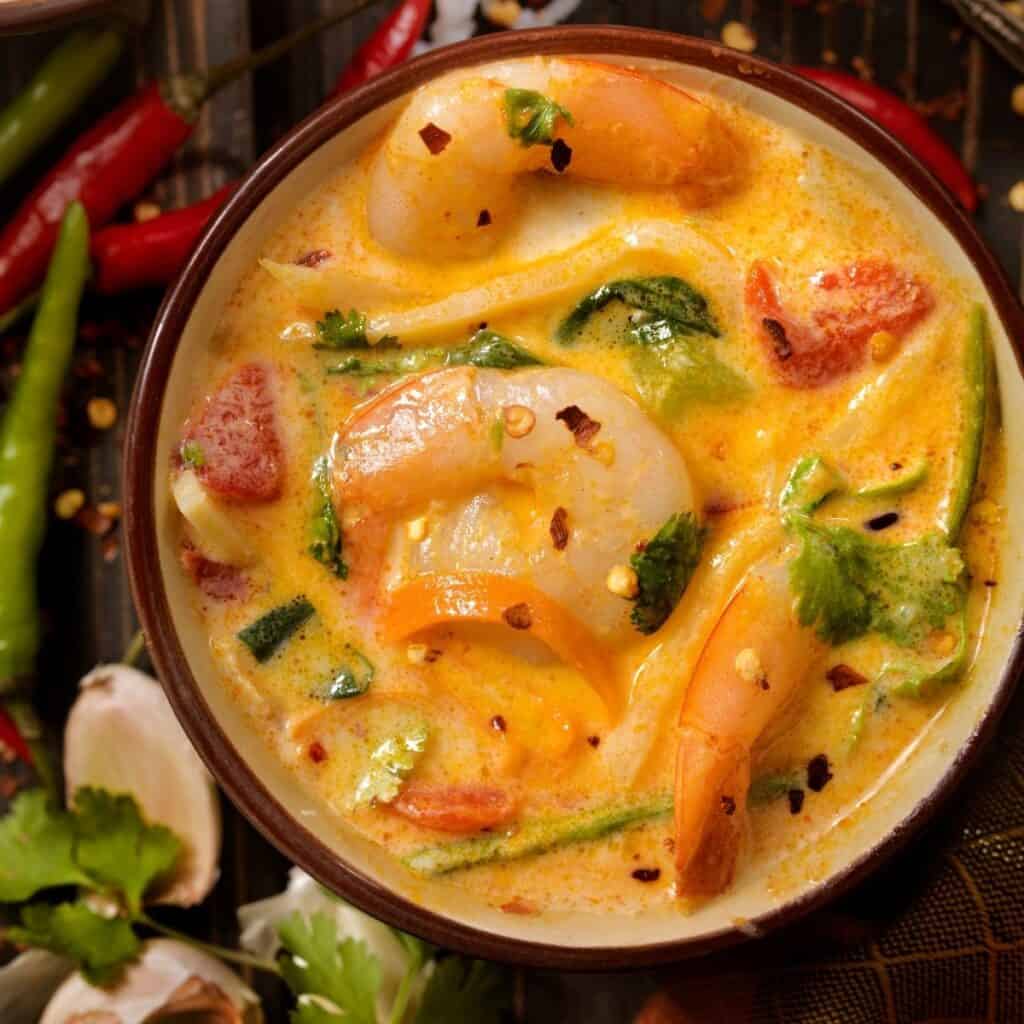 Thai Coconut Shrimp Curry Keto Coconut Curry Castle in the Mountains