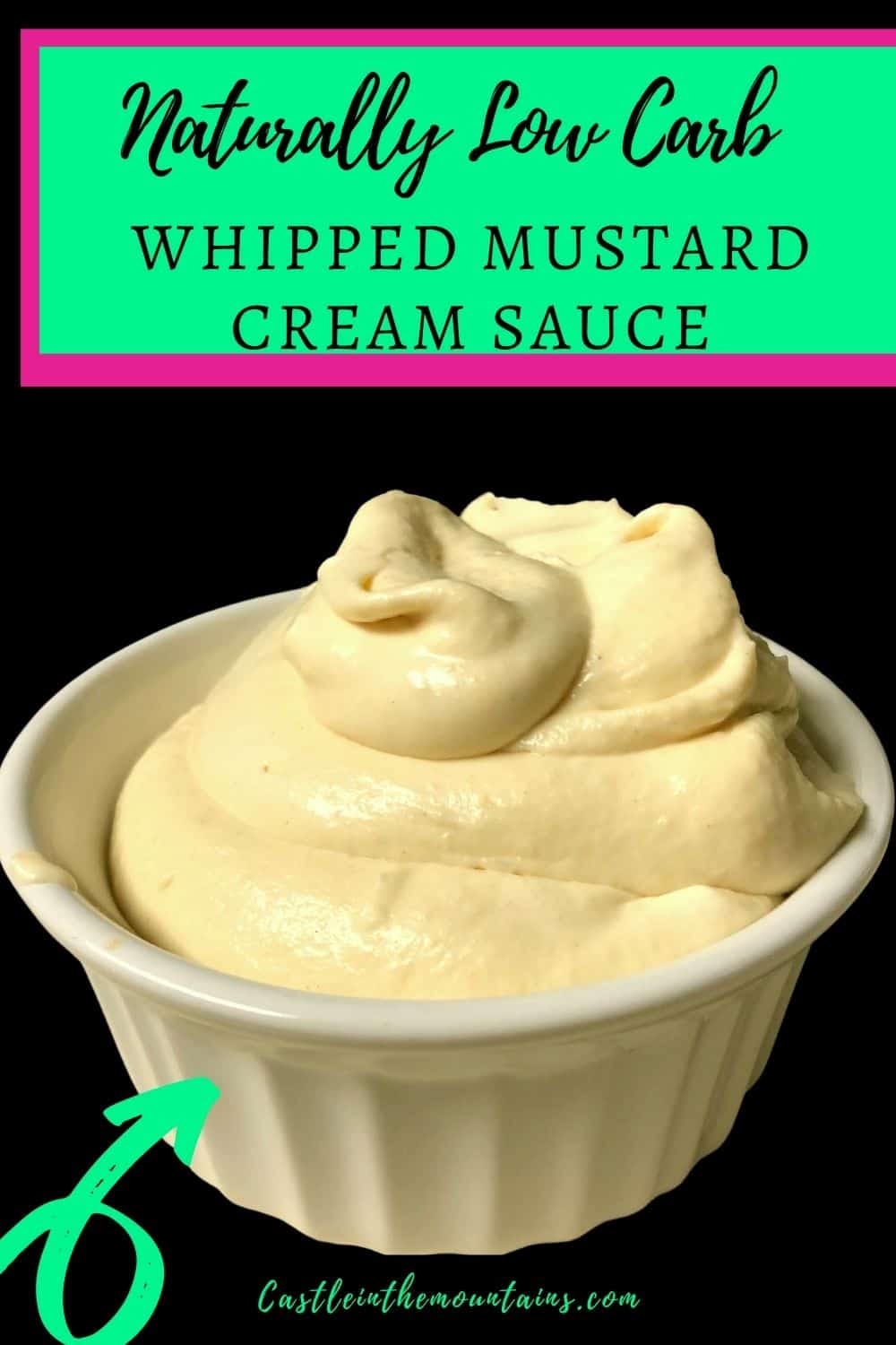 Whipped Mustard Cream Castle in the Mountains