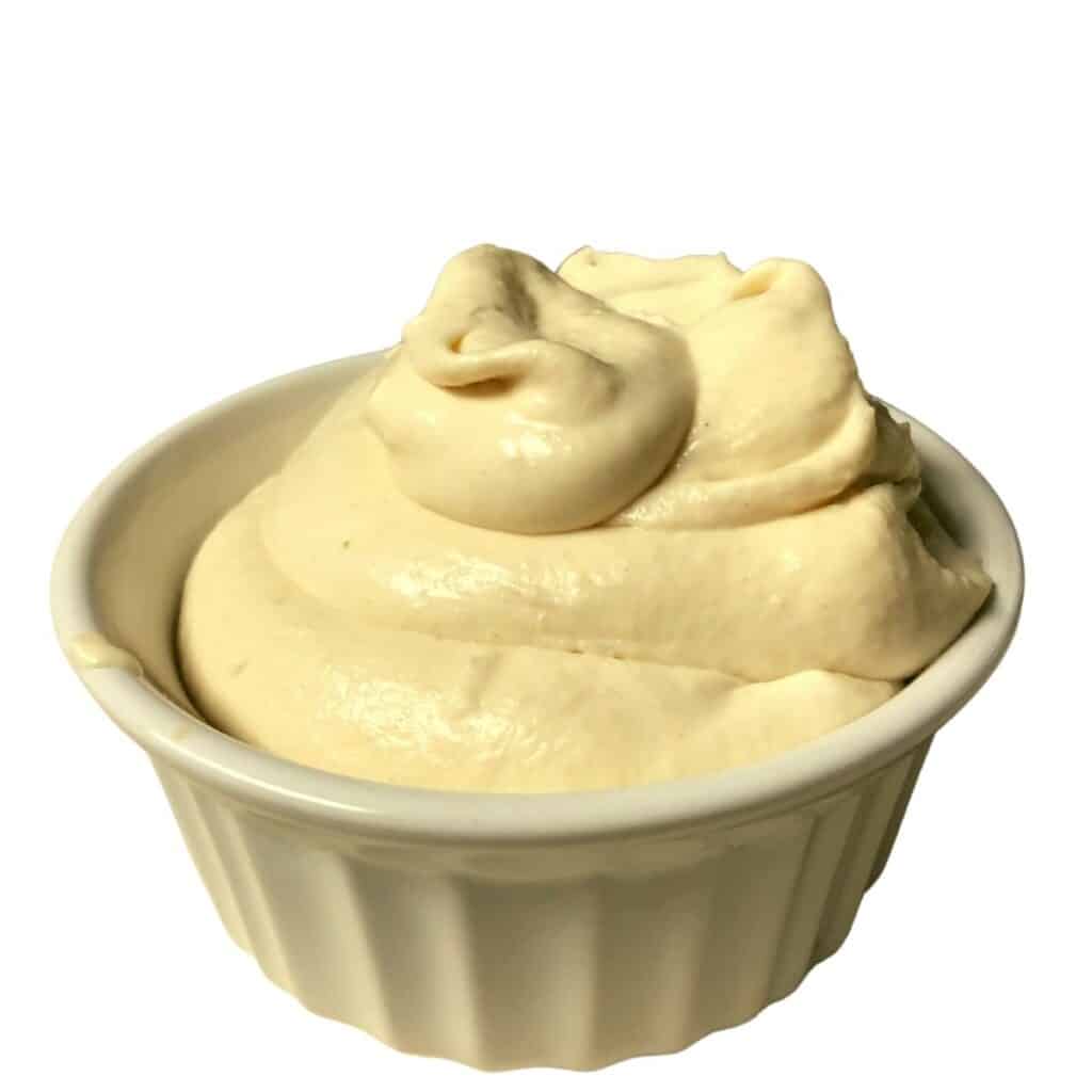 Whipped Mustard Cream Castle in the Mountains